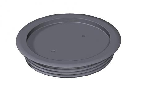 Tampa cega para pavimentos com limpeza a seco, com revestimento