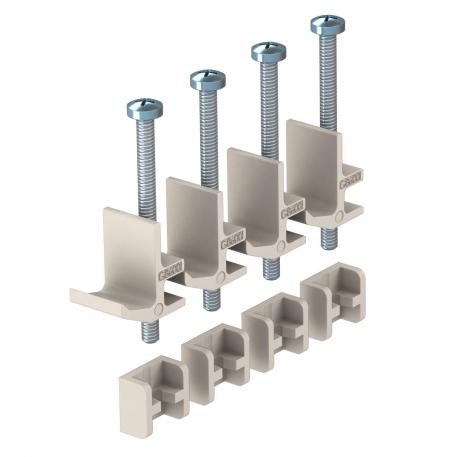 Esquadros de fixação para montagem em chão falso