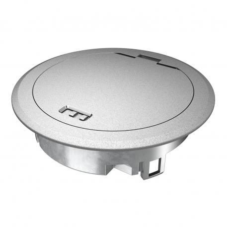 Tampa basculante com saída de cabos, GES R2, cromado húmido | Corrediça de encaixe | IP66 | até 3.000 N |  | Zinco fundido sobre pressão