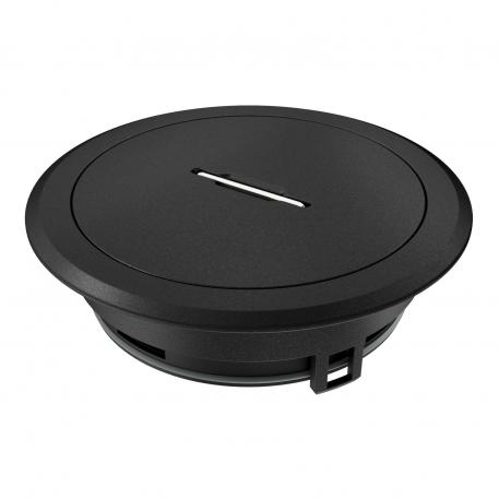 Tampa tubo periscópio com pega, GES R2, preto profundo Zinco fundido sobre pressão