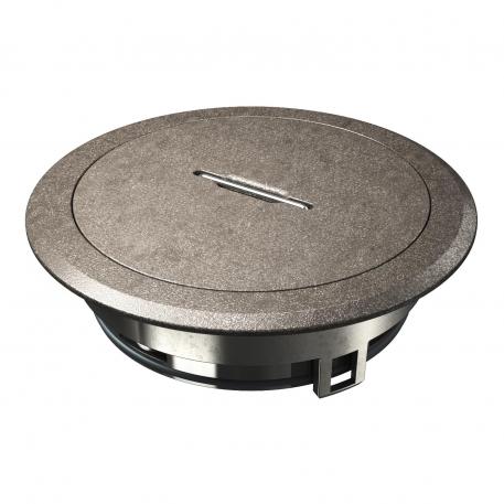 Tampa tubo periscópio com pega, GES R2, níquel oxidado Zinco fundido sobre pressão