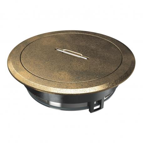 Tampa tubo periscópio com pega, GES R2, latão antigo Zinco fundido sobre pressão