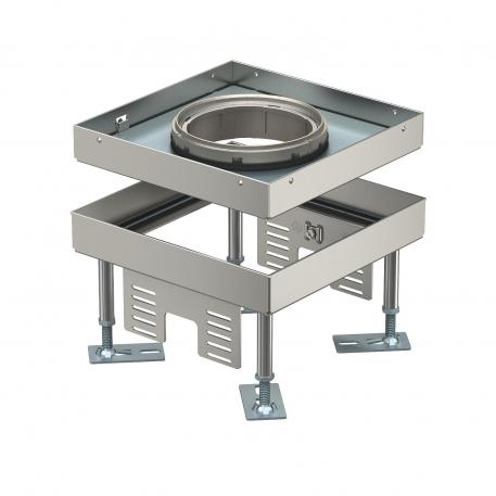 Tampa nivelável grandes cargas para tubo, RKFNSL, tamanho 4, inox 110 | 155 | 20 | 110 | 4 | IP55