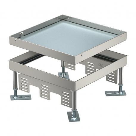 Tampa nivelável grandes cargas, cega, RKNSL, tamanho 9, inox