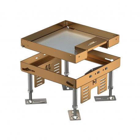 Tampa nivelável com saída de cabos, RKSN, latão