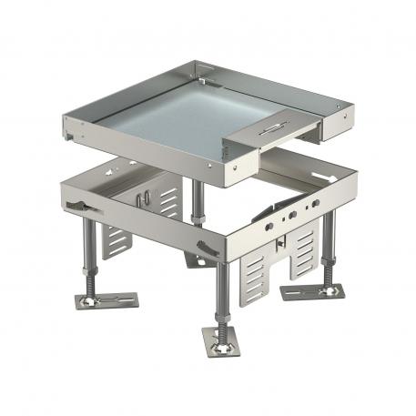 Tampa nivelável com saída de cabos, RKSN, aço inoxidável 110 | 155 | 25 | 110 | 4