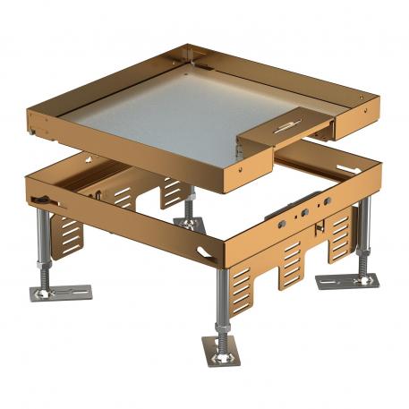 Tampa nivelável com saída de cabos, RKSN, latão 110 | 155 | 25 | 110 | Saída de cabos oscilável | 9