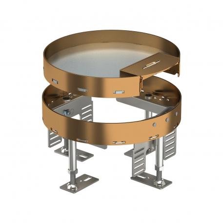 Tampa nivelável com saída de cabos, RKSR, latão