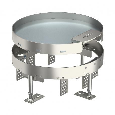 Tampa nivelável com saída de cabos, RKSR, aço inoxidável