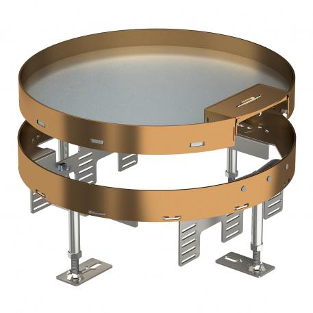 Tampa nivelável com saída de cabos, RKSR, latão