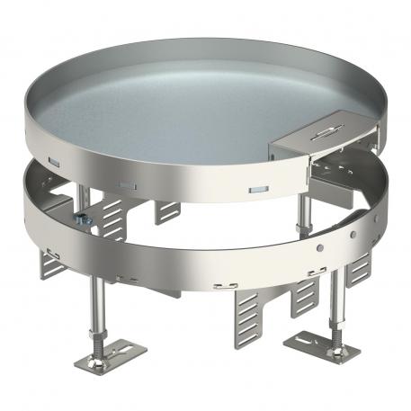 Tampa nivelável com saída de cabos, RKSR, aço inoxidável