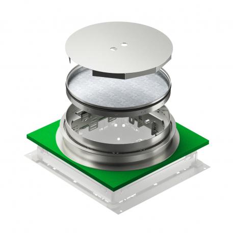 Tampa nivelável cega, RKNUZD3, aço inoxidável