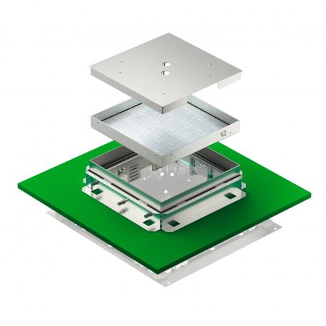 Tampa nivelável cega, RKNUZD3, aço inoxidável 136 |  | 25 | 81 | Sem saída de cabo | 9