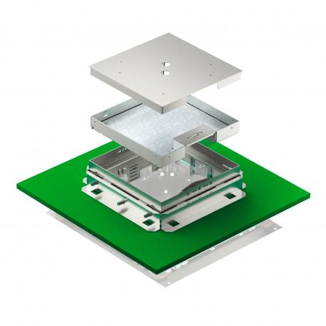 Tampa nivelável com saída de cabos, RKSNUZD3, aço inoxidável 136 |  | 25 | 81 | Saída de cabos oscilável | 9
