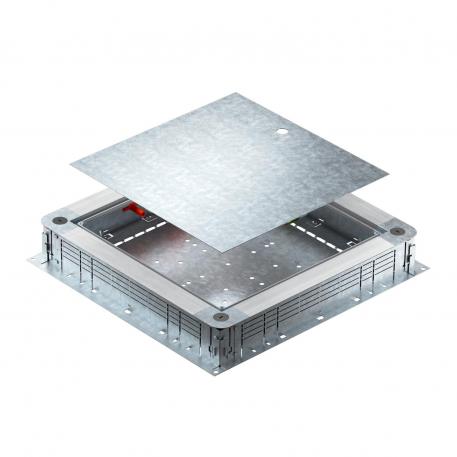 Caixa de pavimento UZD350-4 115 | 160 | 28 | 58 | universal | quadrada | 350 | 