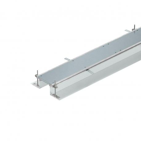 Calha de chão, cega, altura 40-140 mm